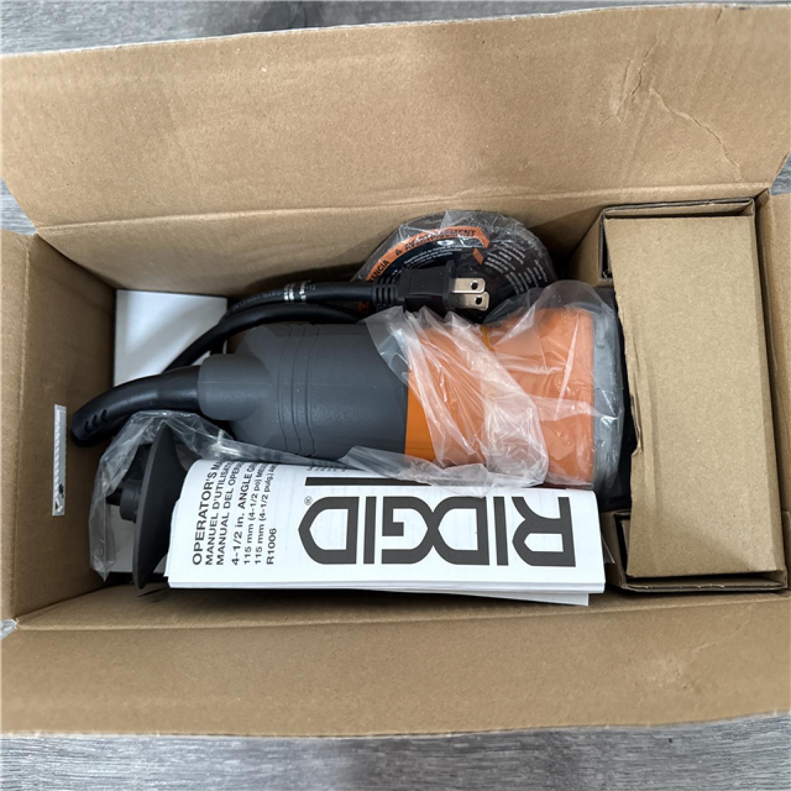 California NEW Ridgid 4-1/2 Angle Grinder