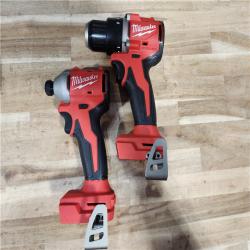 HOUSTON LOCATION - AS-IS MILWAUKEE 2 TOOL COMBO KIT W/ (2) BATTERY & CHARGER