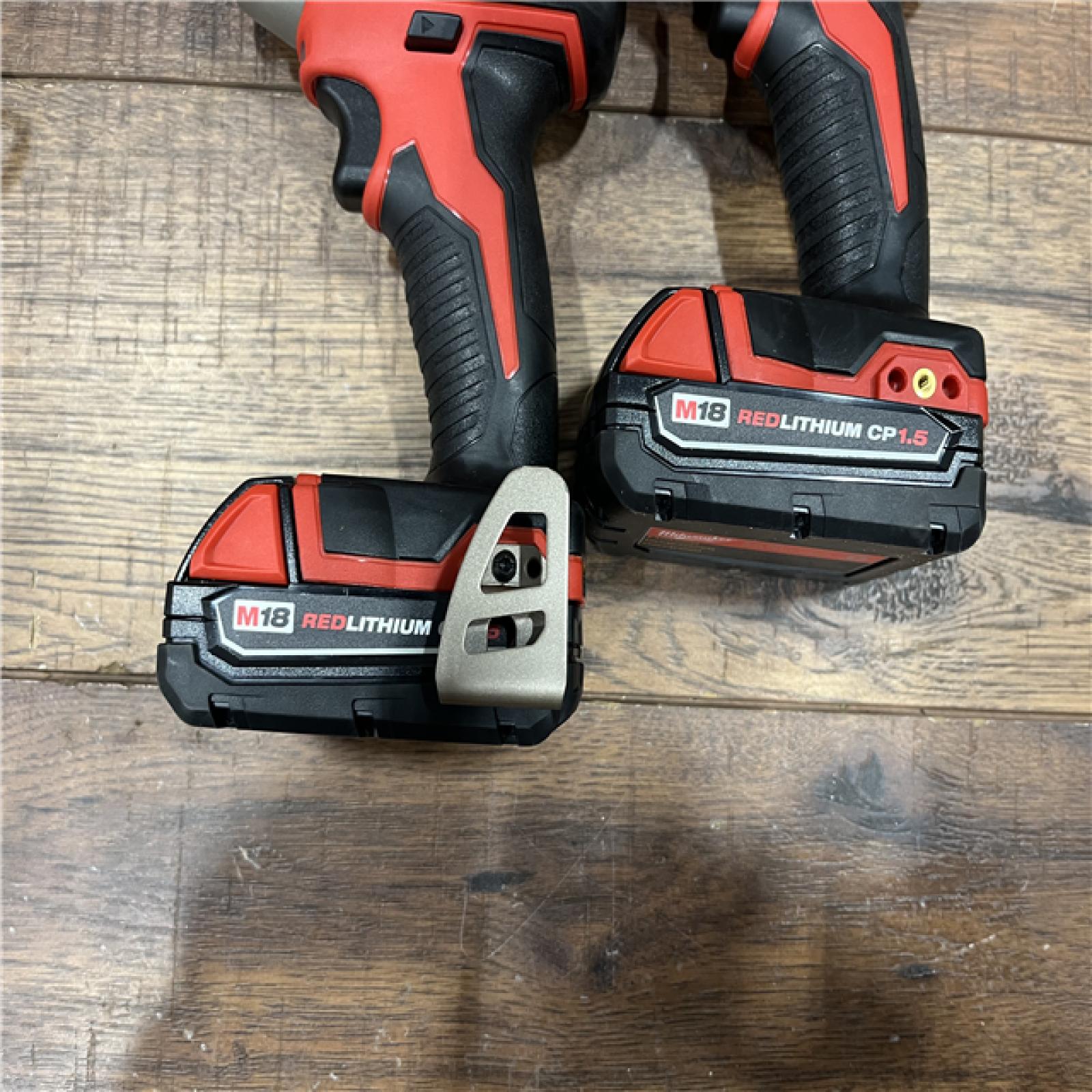 AS-IS Milwaukee M18 18V Cordless Brushed 2 Tool Drill/Driver and Impact Driver Kit
