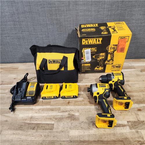 HOUSTON LOCATION - AS-IS DEWALT ATOMIC 20-Volt MAX Lithium-Ion Cordless Combo Kit