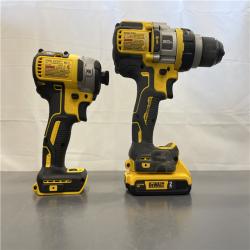AS-IS - DEWALT 20V MAX Cordless Brushless Hammer Drill/Driver 2 Tool Combo Kit