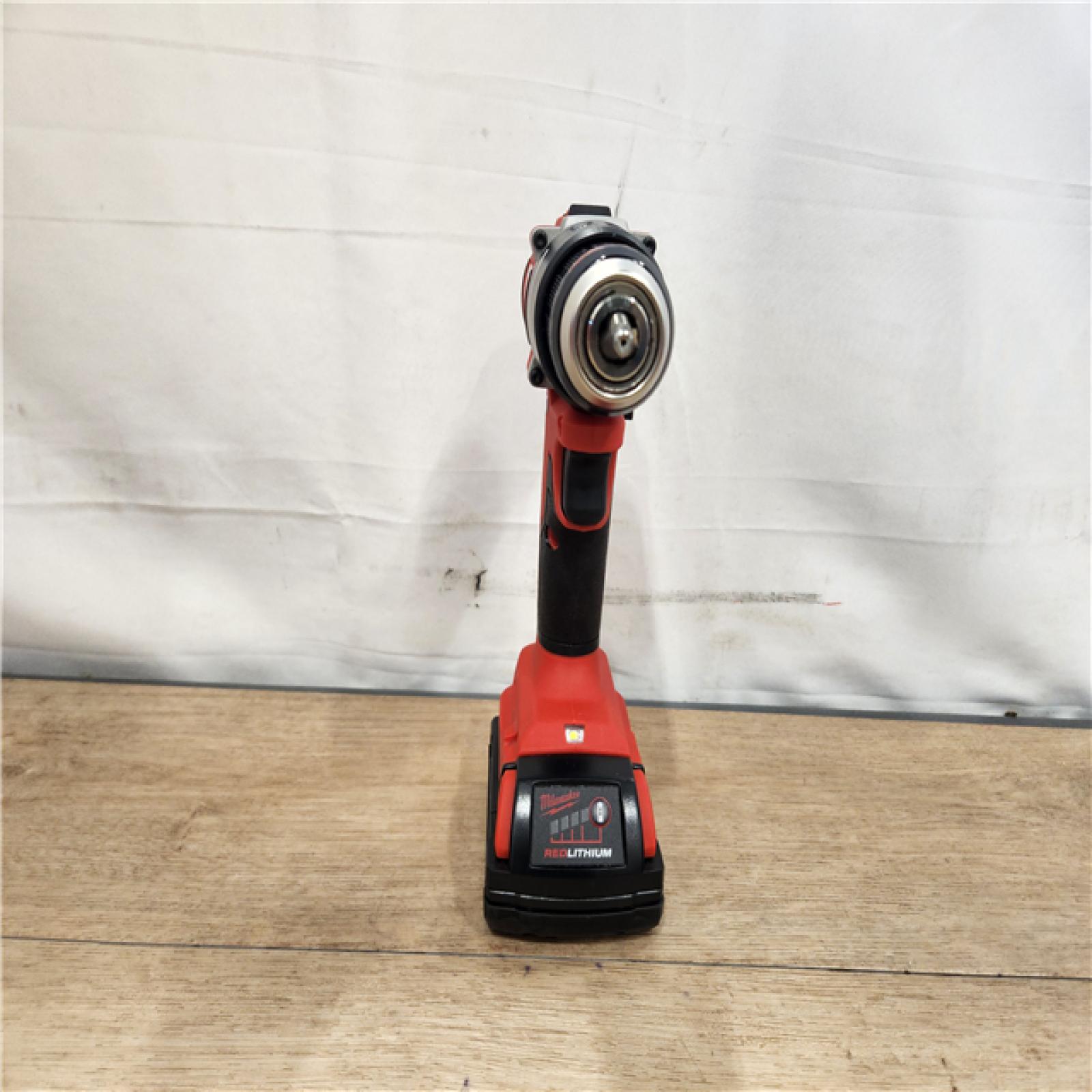 AS-IS- Milwaukee 18V Lithium-Ion Brushless Cordless 1/2 in. Compact Drill/Driver Kit