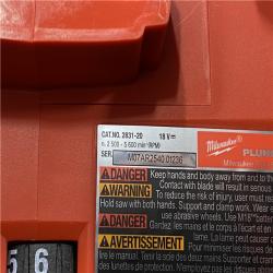 LIKE NEW - Milwaukee  FUEL 18V Lithium-Ion Cordless Brushless 6-1/2 in. Plunge Cut Track Saw (Tool-Only)