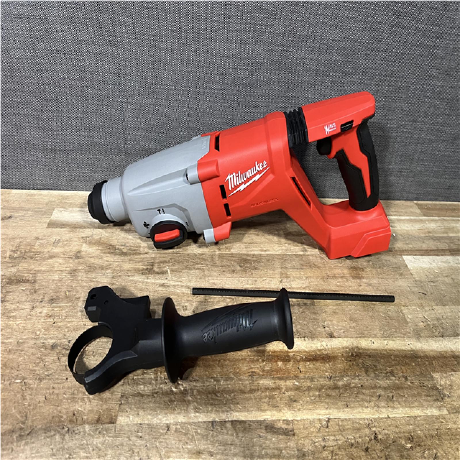Houston Location AS-IS Milwaukee 18V Lithium-Ion Brushless Cordless 1 in. SDS-Plus D-Handle Rotary Hammer (Tool-Only)