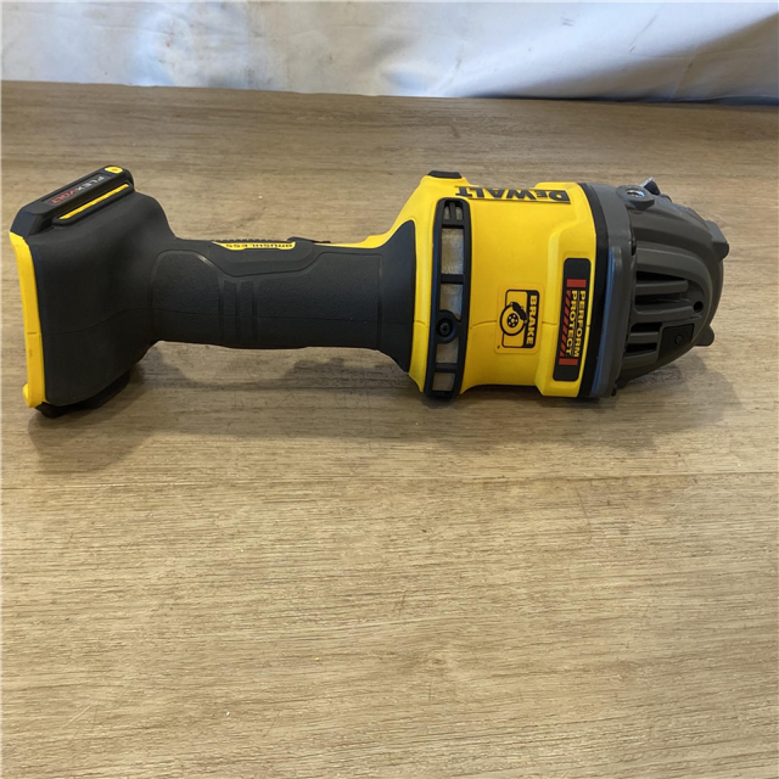 AS-IS DEWALT FLEXVOLT 60V MAX Cordless Brushless 4.5 in. to 6 in. Small Angle Grinder with Kickback Brake (Tool Only)