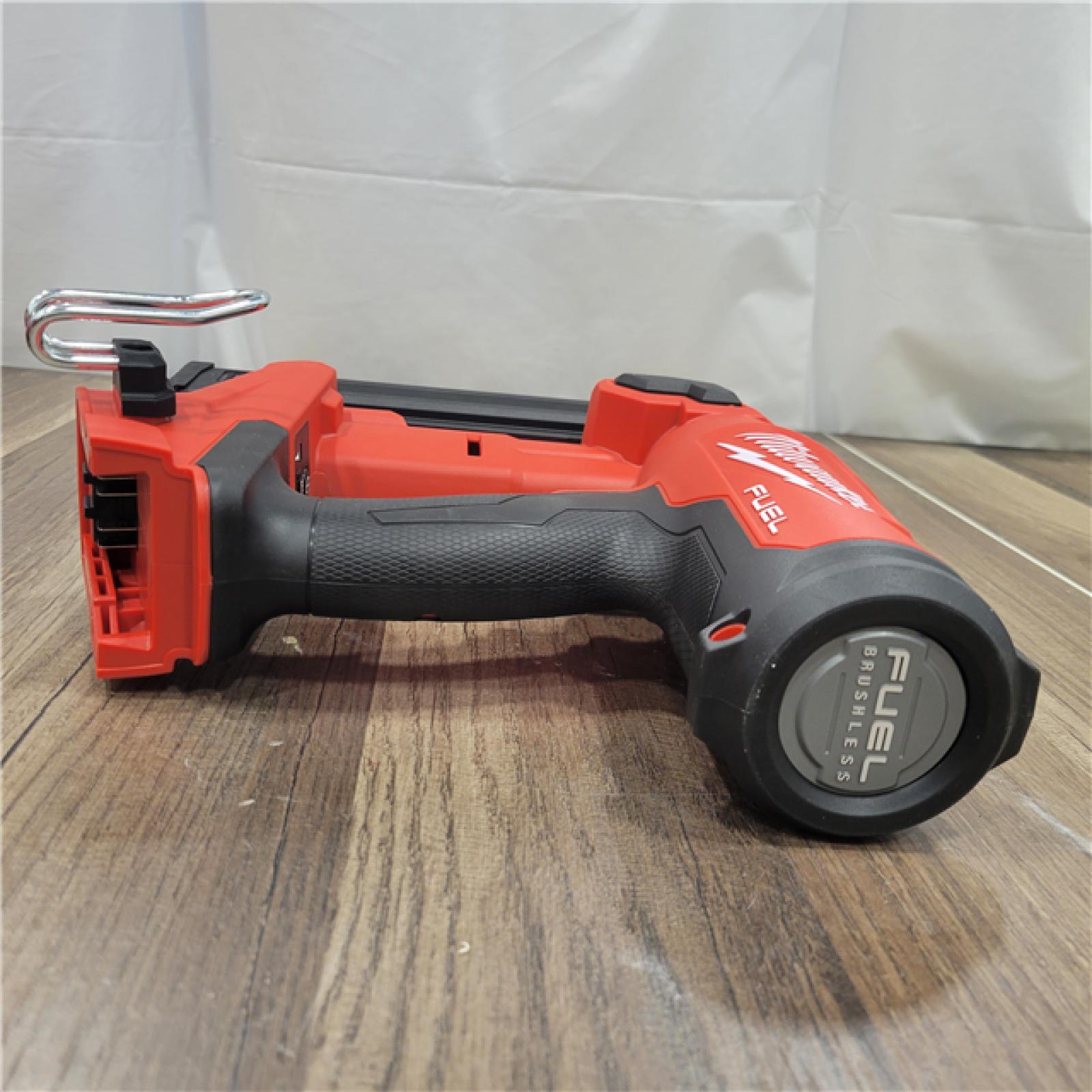 AS-IS Milwaukee M18 FUEL GEN II 18-Volt 18-Gauge Lithium-Ion Brushless Cordless Brad Nailer Kit with One 2.0 Ah Battery, Charger and Bag