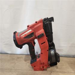 AS-IS- Milwaukee FUEL 18-Volt Lithium-Ion Brushless Cordless Coil Roofing Nailer (Tool Only)