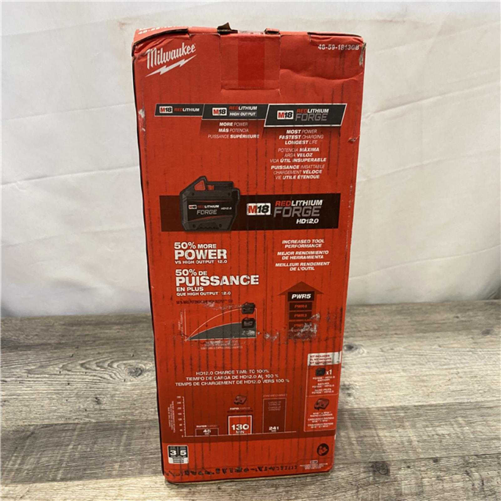 NEW - Milwaukee 18-Volt Lithium-Ion REDLITHIUM FORGE Starter Kit with 12. 0Ah Battery and Charger