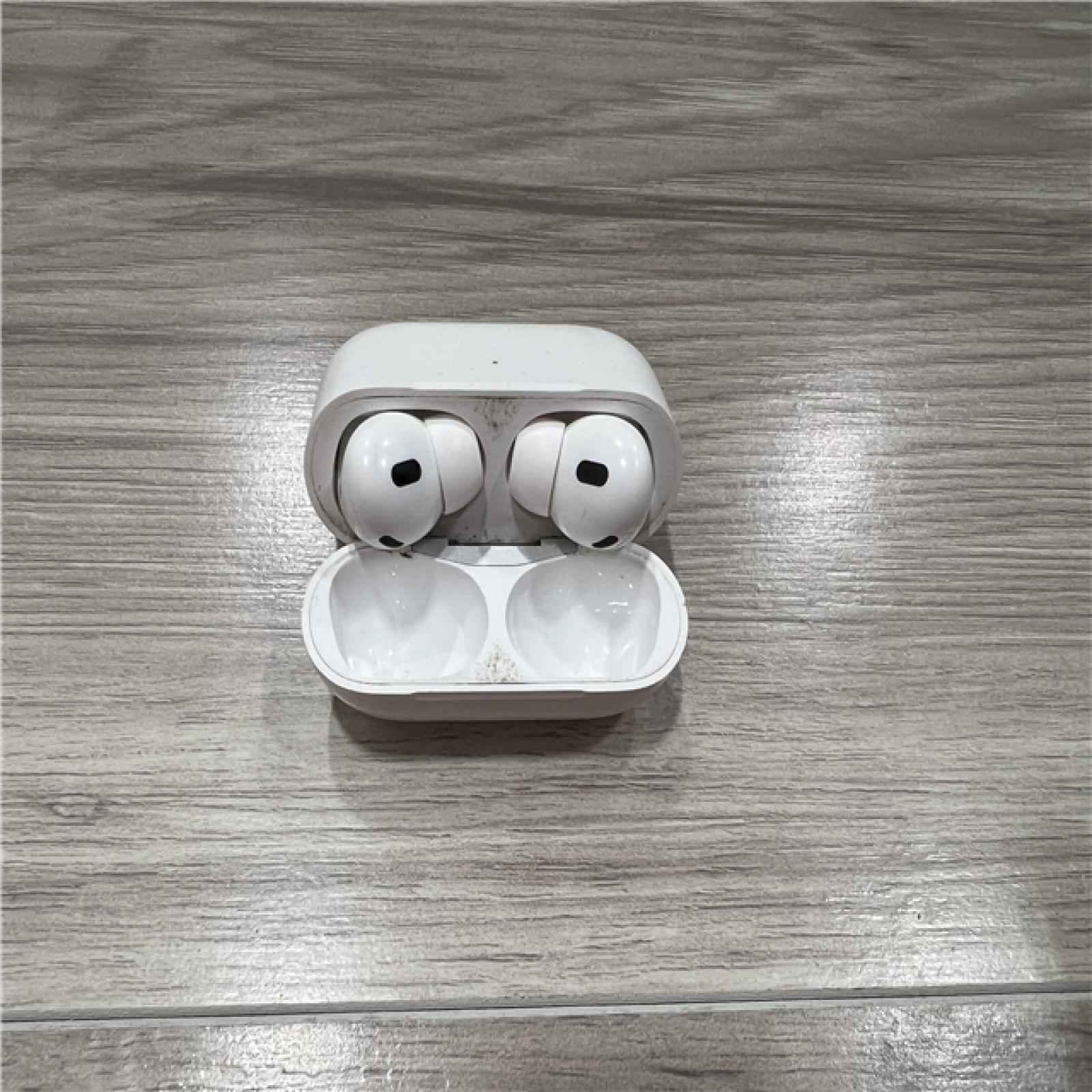 AS-IS Apple AirPods Pro (2nd Generation) with the USB-C MagSafe Charging Case
