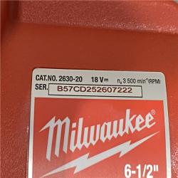 AS-IS Milwaukee 18V Lithium-Ion Cordless 6-1/2 in. Circular Saw (Tool-Only)