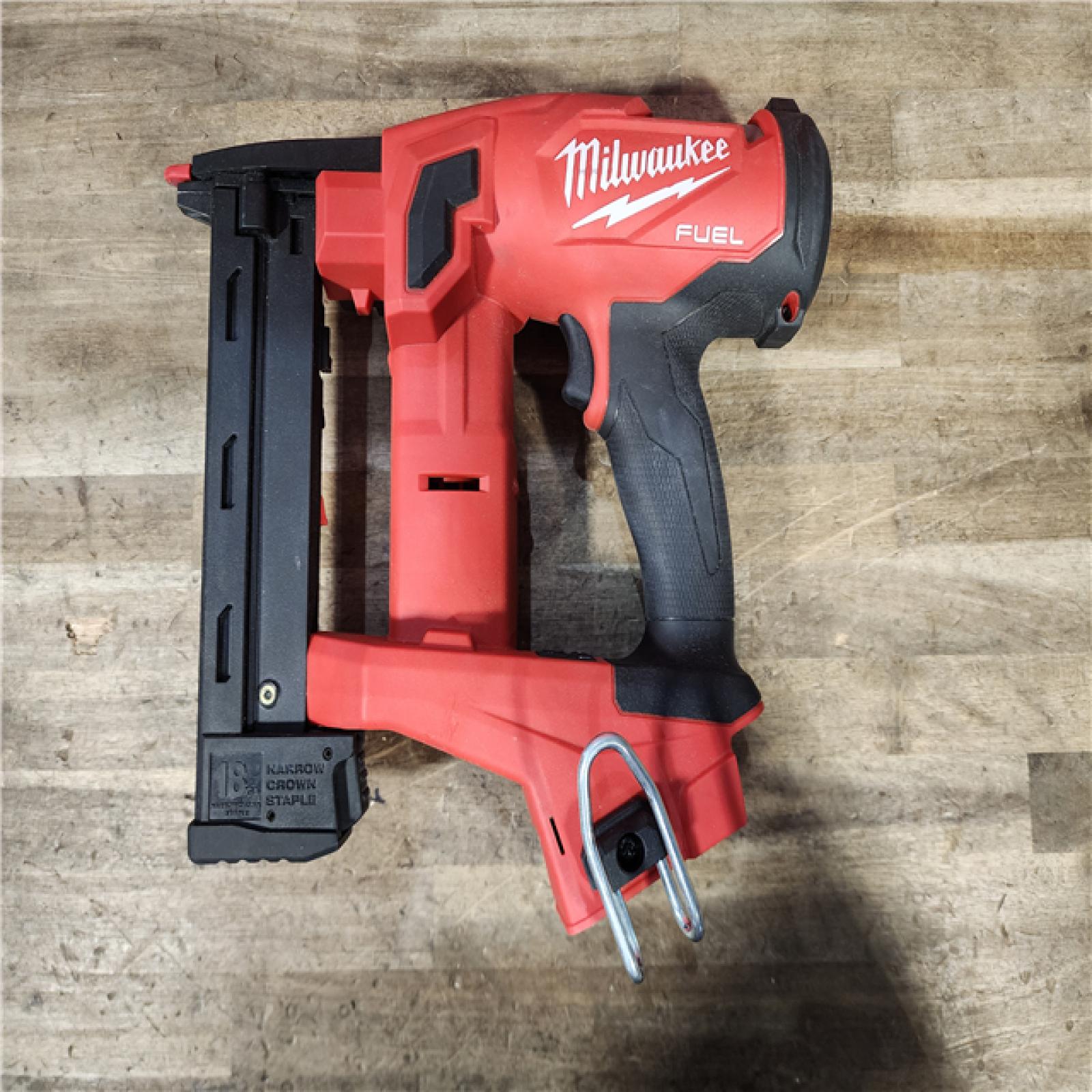 HOUSTON LOCATION - AS-IS Milwaukee FUEL 18-Volt Lithium-Ion Brushless Cordless 18-Gauge 1/4 in. Narrow Crown Stapler (Tool-Only)
