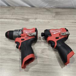 LIKE NEW! - Milwaukee 3497-22 12V Hammer Drill and Impact Driver Combo Kit