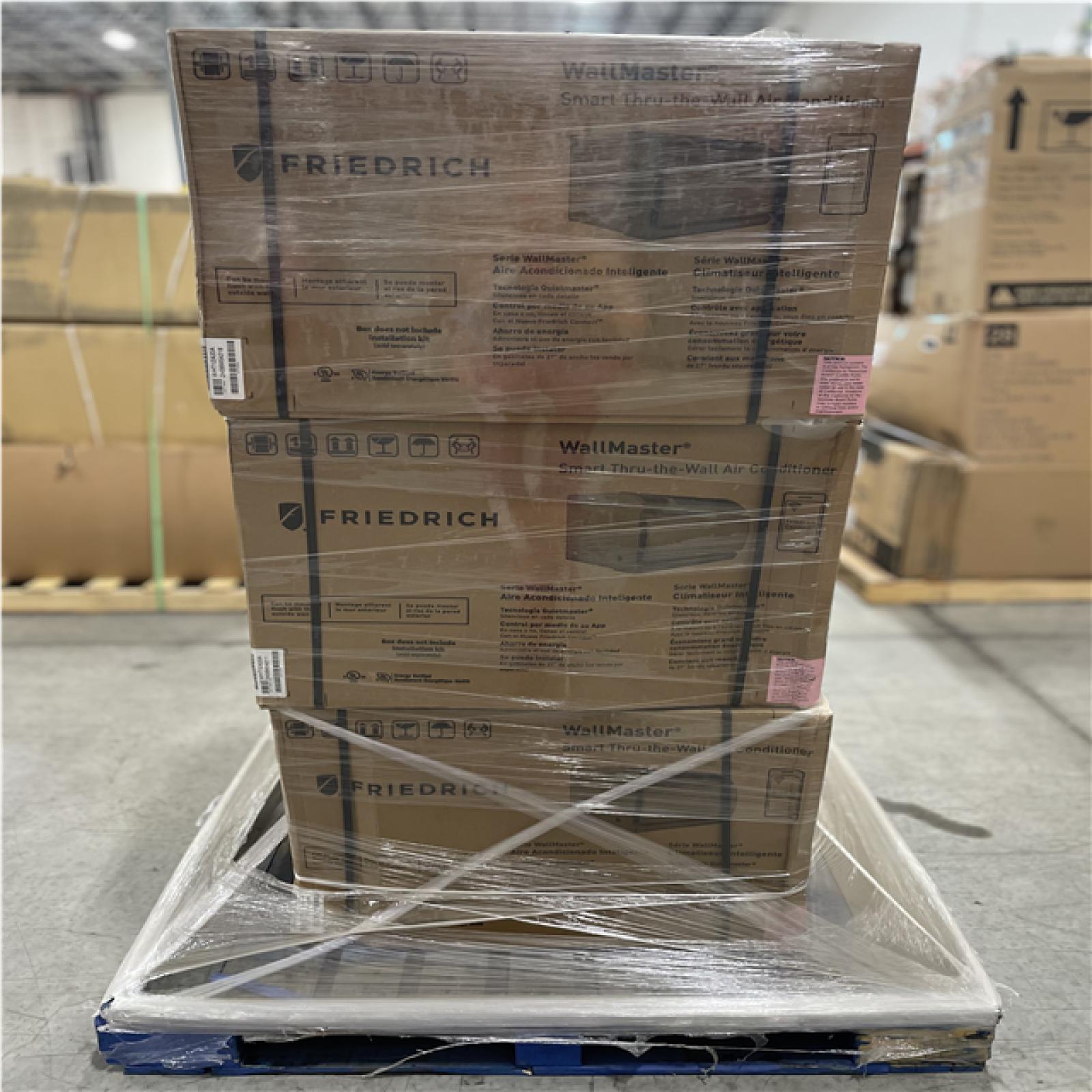 DALLAS LOCATION- Friedrich WallMaster Wall Air Conditioner W/ Heat Pump  1215 Watt  230V  11300 BTU PALLET-(3 UNITS)