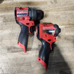 HOUSTON LOCATION - AS-IS (APPEARS LIKE NEW) Milwaukee M12 FUEL Cordless 2-Tool Combo Kit: 1/2Hammer Drill  1/4Hex Impact Driver 3497-22