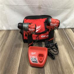 AS-IS Milwaukee FUEL 12-Volt Lithium-Ion Brushless Cordless Hammer Drill and Impact Driver Combo Kit