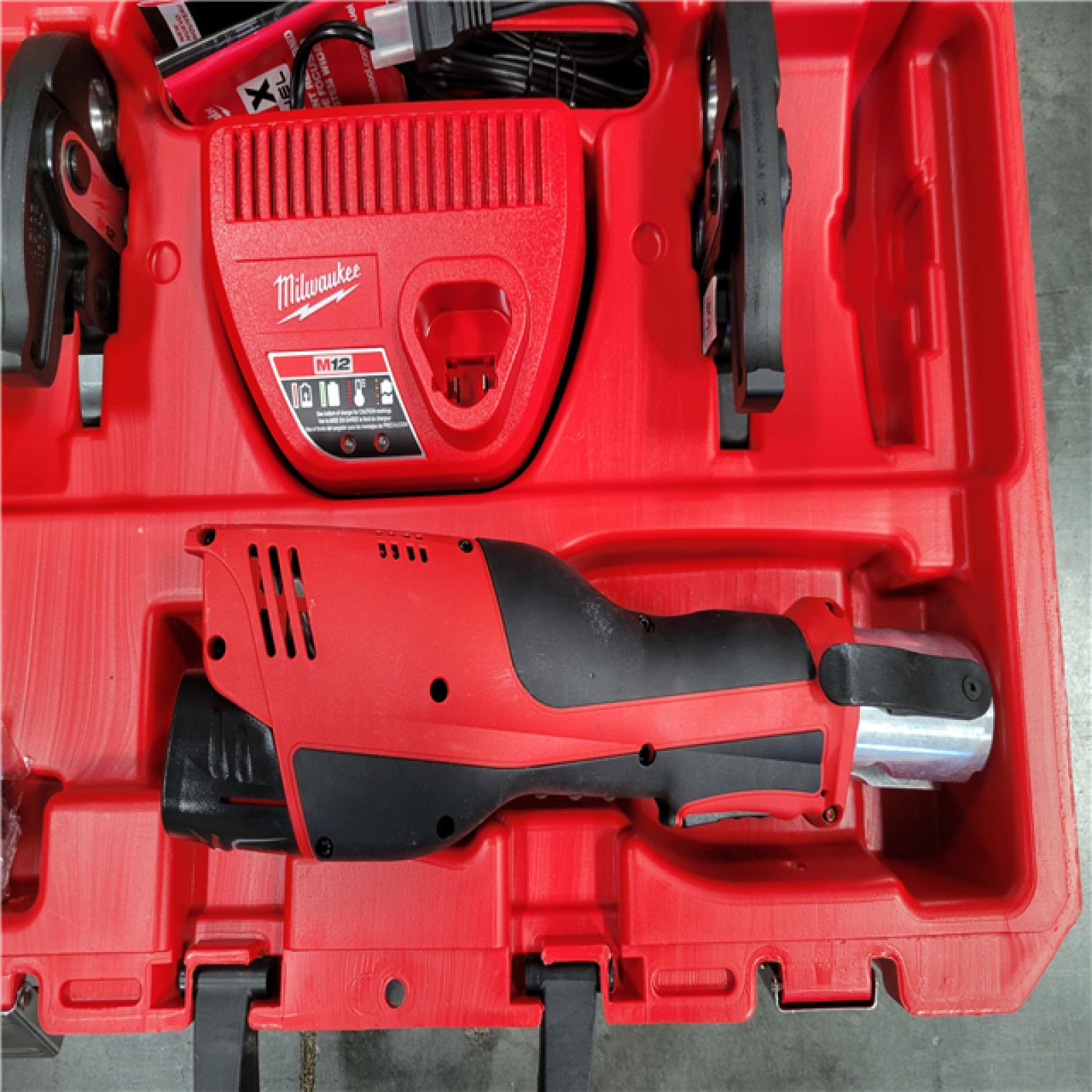 CALIFORNIA AS-IS MILWAUKEE M12 FORCE LOGIC PRESS TOOL