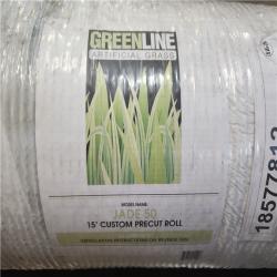 Phoenix Mixed ARTIFICIAL GRASS 15 ft. Wide x Cut to Length Green Artificial Grass Carpet (2-Rolls)