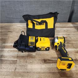 Houston Location AS-IS DEWALT ATOMIC 20V MAX Lithium-Ion Cordless 1/4 in. Brushless Impact Driver Kit