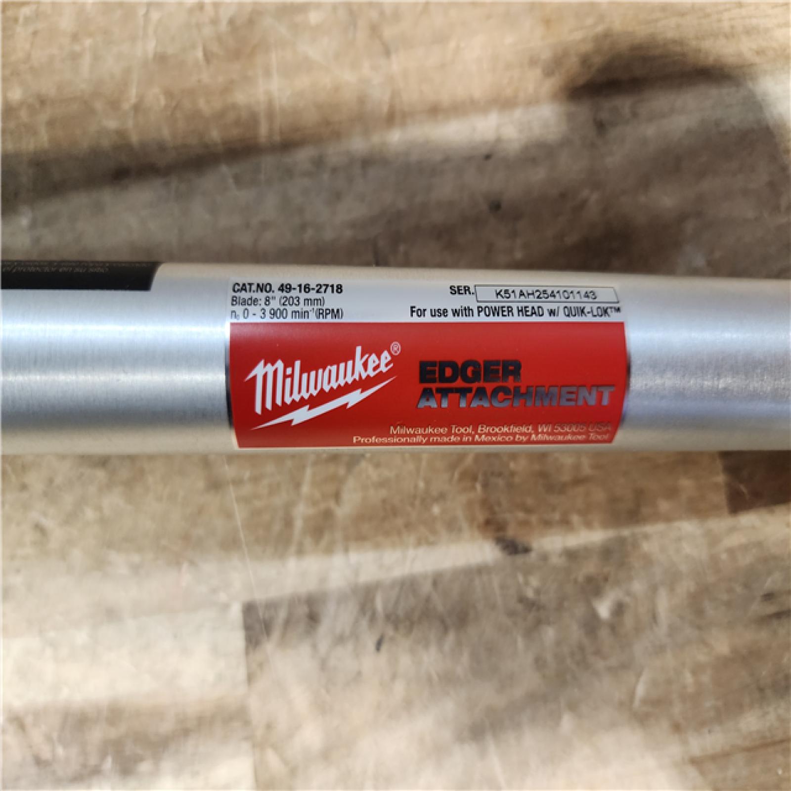 HOUSTON LOCATION - AS - IS M18 FUEL 8 in. Edger Attachment for  QUIK-LOK Attachment System