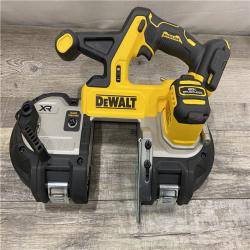 AS-IS DEWALT 20-Volt MAX 3-3/8 in. Cordless Brushless Bandsaw (Tool-Only)