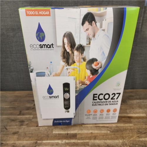 HOUSTON LOCATION - AS-IS (NEW) ECOSMART ECO27 TANKLESS ELECTRIC WATER HEATER