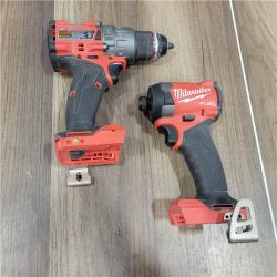 AS-IS MILWAUKEE M18 FUEL 18V Lithium-Ion Brushless Cordless Hammer Drill and Impact Driver Combo Kit (2-Tool)
