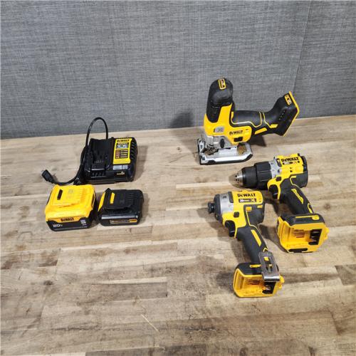 HOUSTON LOCATION - AS-IS DEWALT 3 TOOL COMBO KIT W/ (2) BATTERY & CHARGER