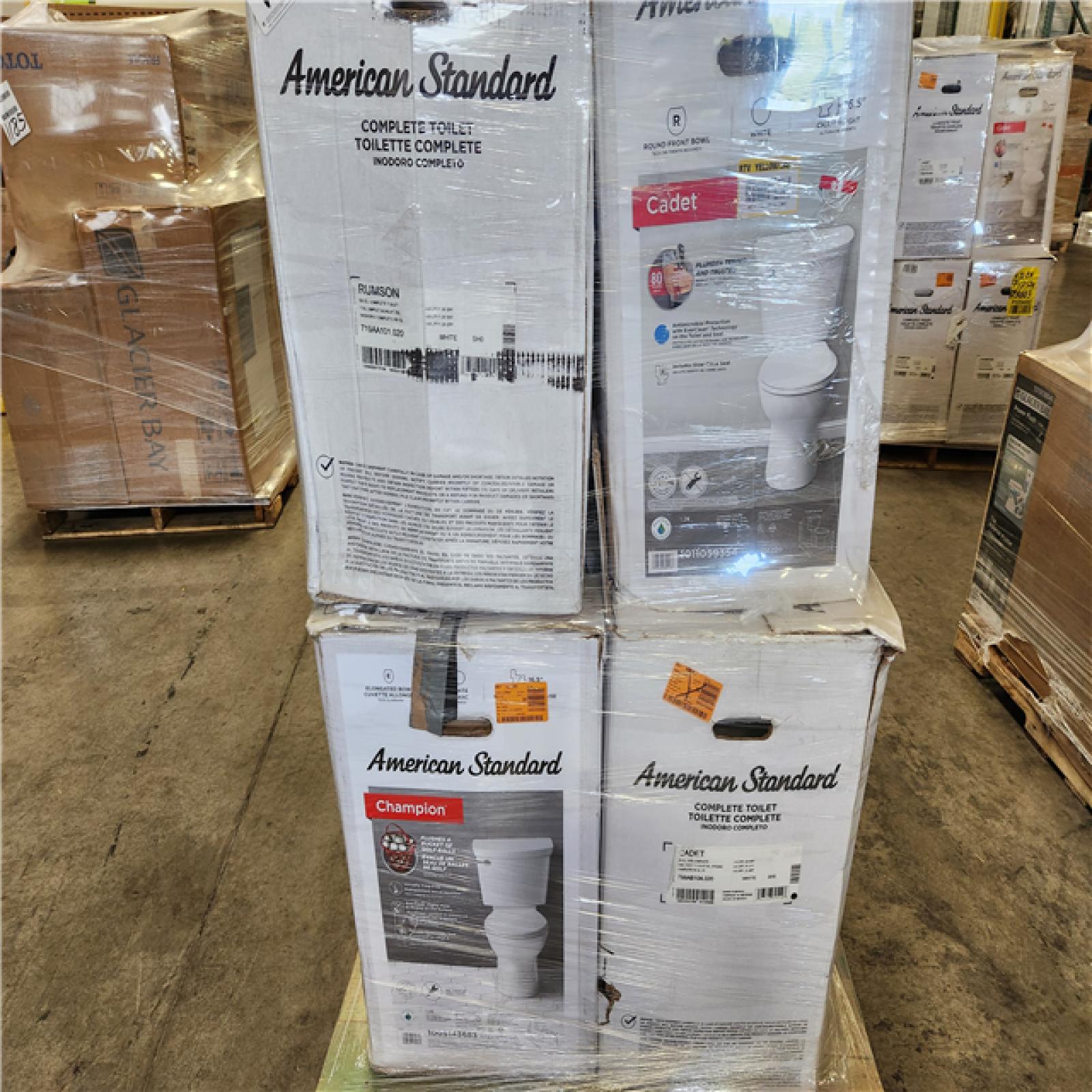 Phoenix Location AS-IS Mixed American Standard Toilet Pallet (6-Total)