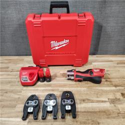 HOUSTON LOCATION - AS-IS (APPEARS LIKE NEW) M12 12-Volt Lithium-Ion Force Logic Cordless Press Tool Kit (3 Jaws Included) with Two 1.5 Ah Battery and Hard Case