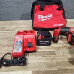 HOUSTON LOCATION - AS - IS Milwaukee FUEL 18V Cordless Mid Torque 1/2 in. Impact Wrench w/ M12 FUEL 3/8 in. Ratchet & Battery/Charger Combo Kit