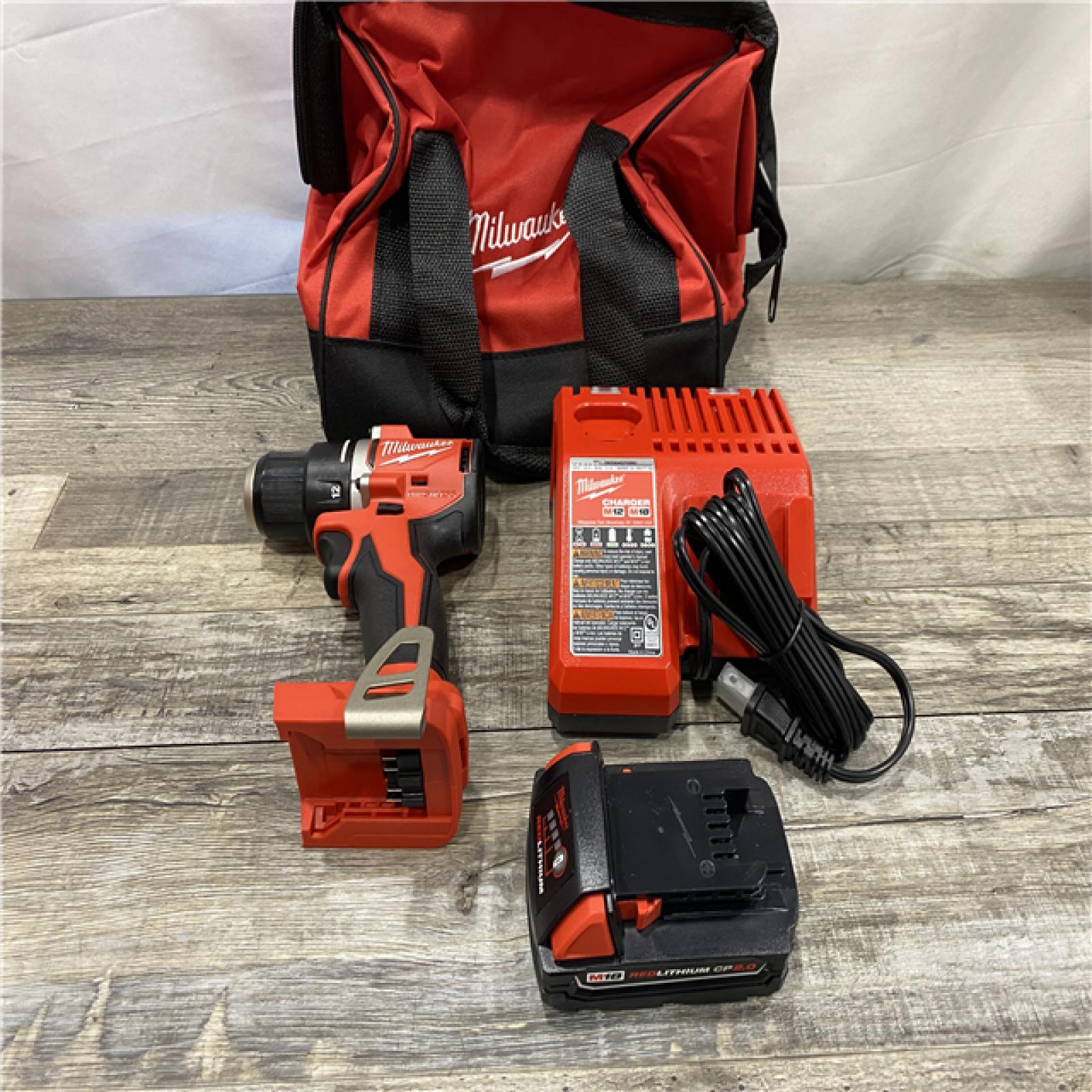 AS-IS Milwaukee Compact Next Gen 1/2 in. Brushless Cordless Drill/Driver Kit