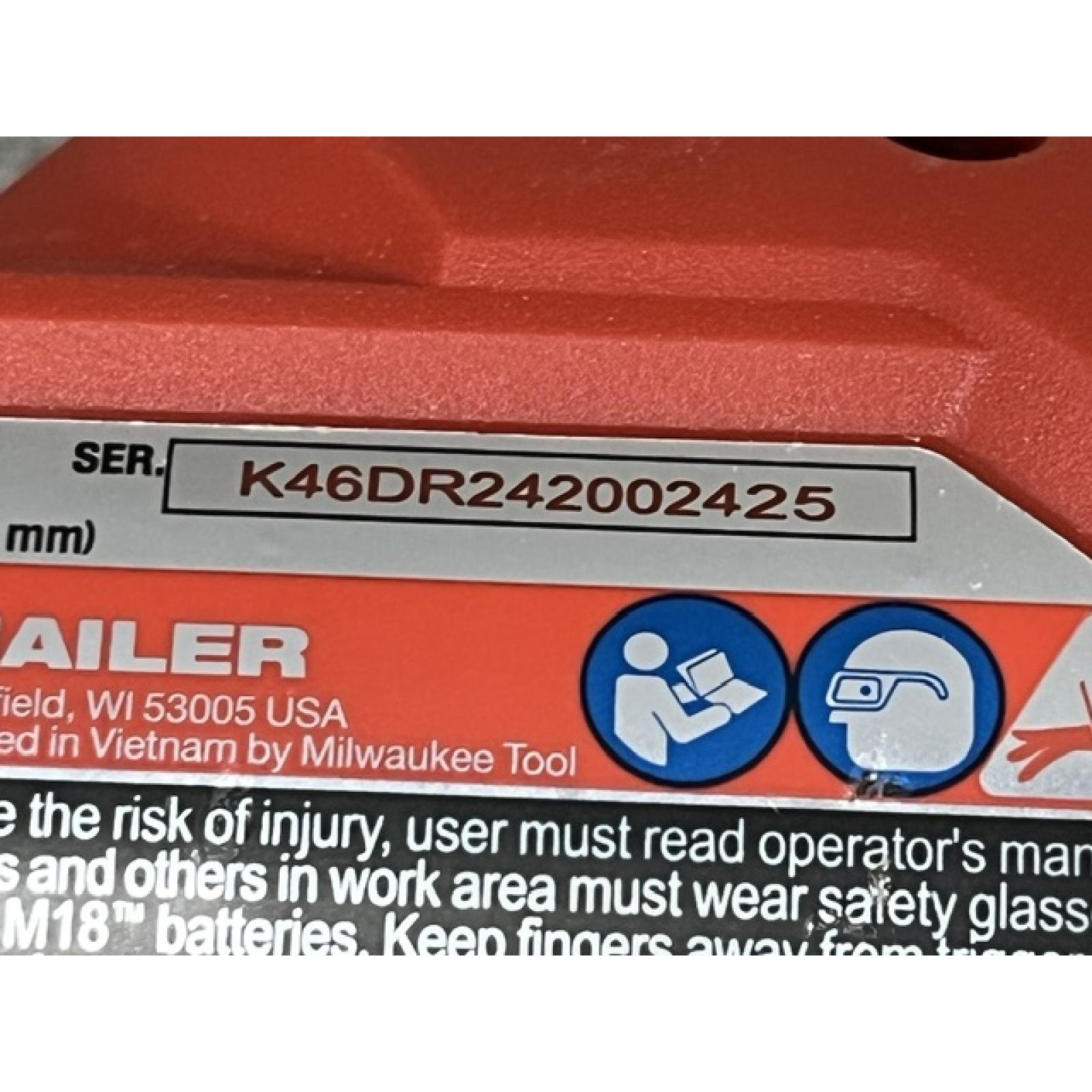 AS-IS Milwaukee FUEL 18-Volt Lithium-Ion Brushless Cordless Gen II 18-Gauge Brad Nailer (Tool-Only)