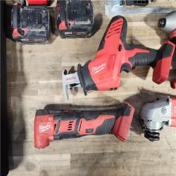 HOUSTON LOCATION - AS-IS MIWAUKEE 6 TOOL COMBO KIT W/ (2) BATTERY & CHARGER