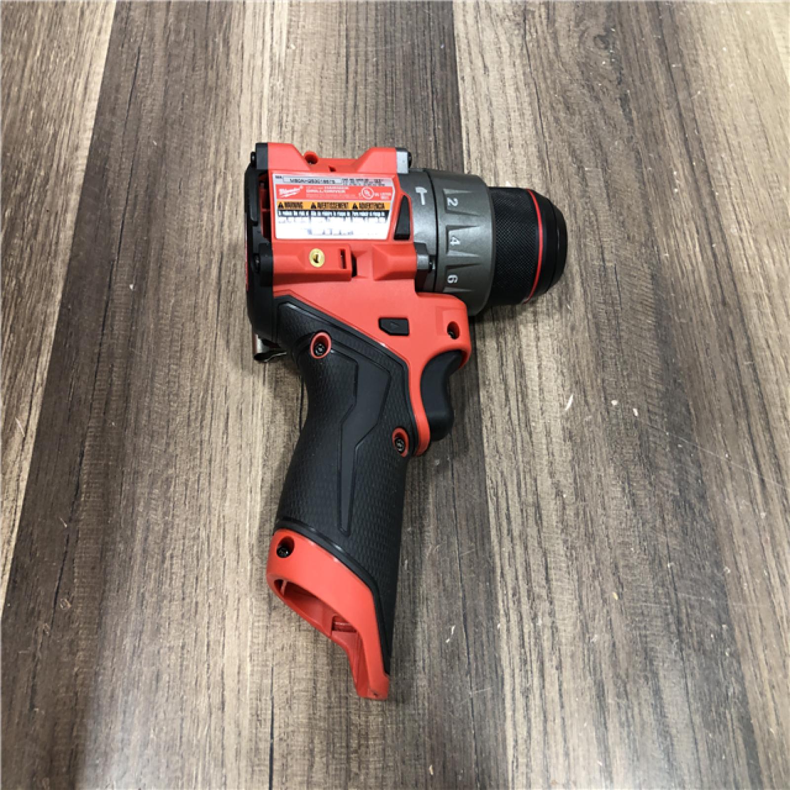 AS-IS Milwaukee FUEL 12V Lithium-Ion Brushless Cordless 1/2 in. Hammer Drill (Tool-Only)