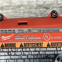 AS-IS Milwaukee 18-Volt Lithium-Ion Brushless Cordless Compact Hammer Drill/Impact Combo Kit