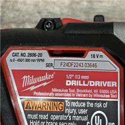 AS-IS Milwaukee 18V Lithium-Ion Cordless Drill Driver/Impact Driver Combo Kit