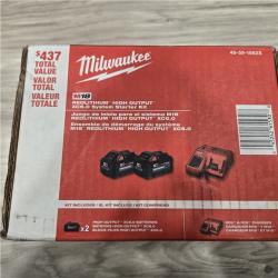 NEW- Milwaukee 18-Volt Lithium-Ion High Output Starter Kit with Two 6.0 Ah Battery and Charger