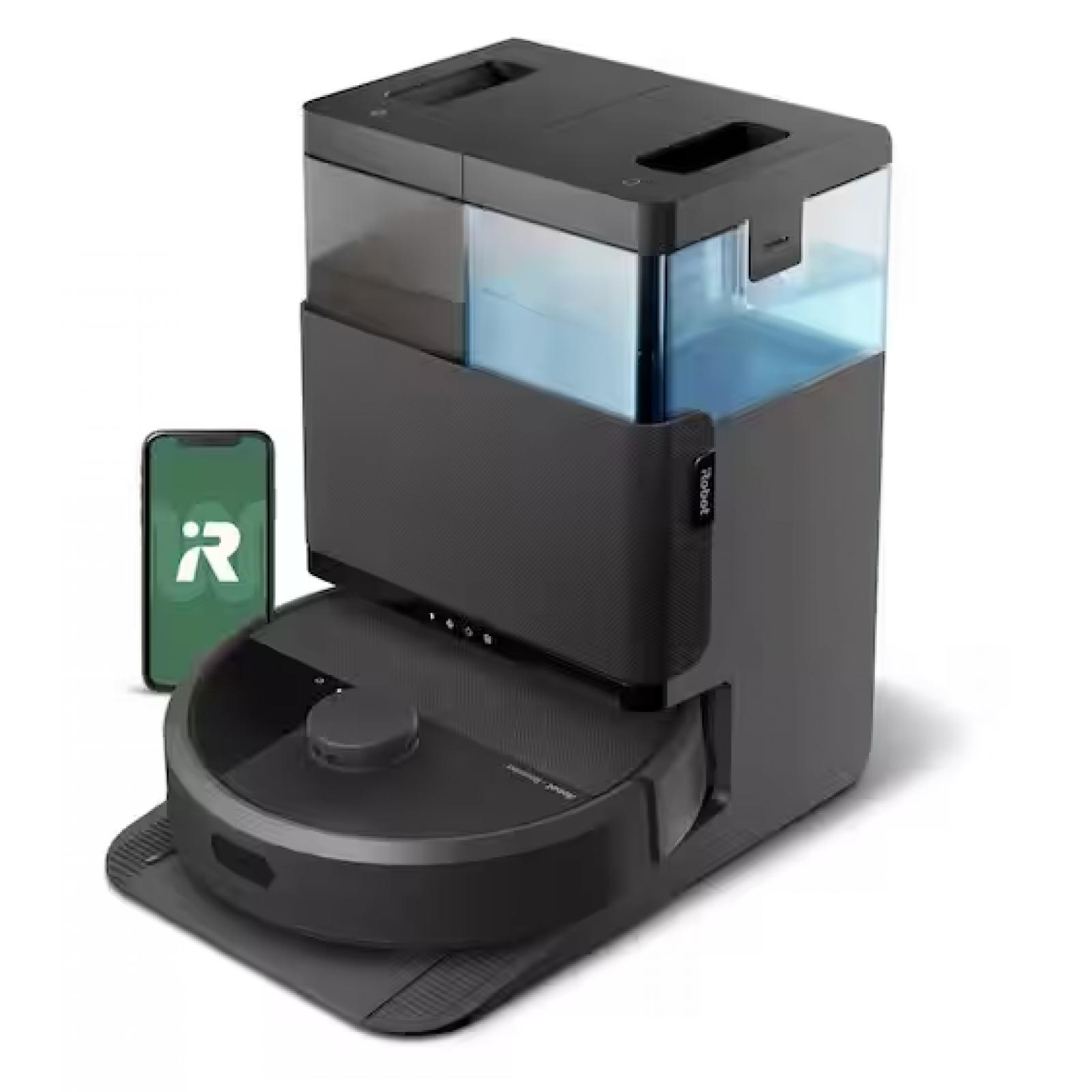 NEW! - iRobot Roomba Plus 405 (G185) Combo 13.2 in. Robotic Vacuum and Mop + with Smart Navigation + AutoWash Dock in Black