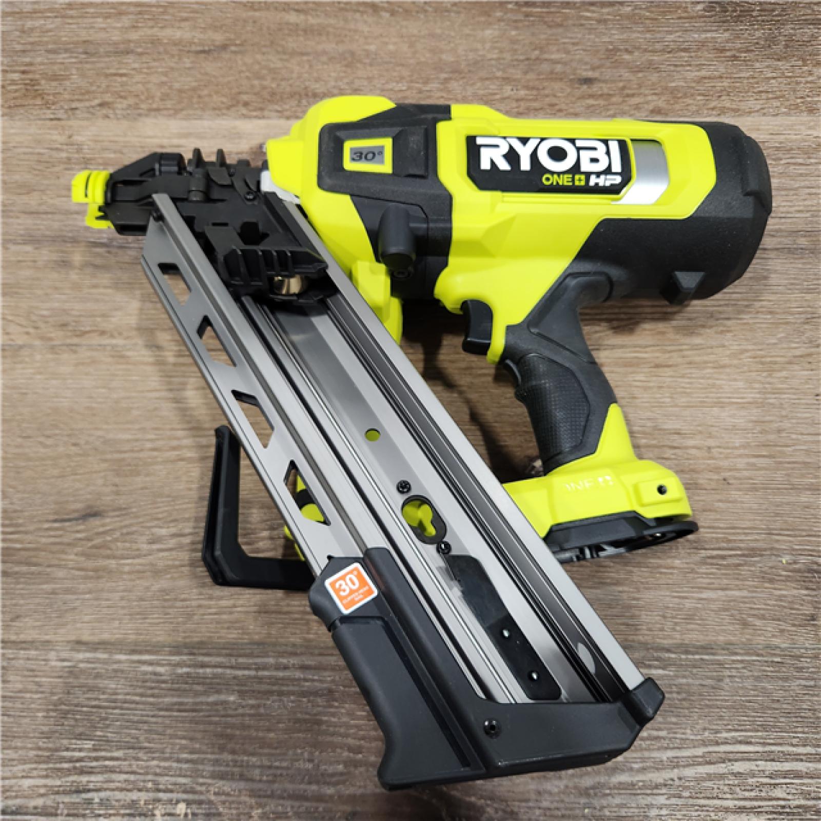AS-IS RYOBI ONE+ HP 18V Brushless Cordless AirStrike 30Â° Framing Nailer (Tool Only)