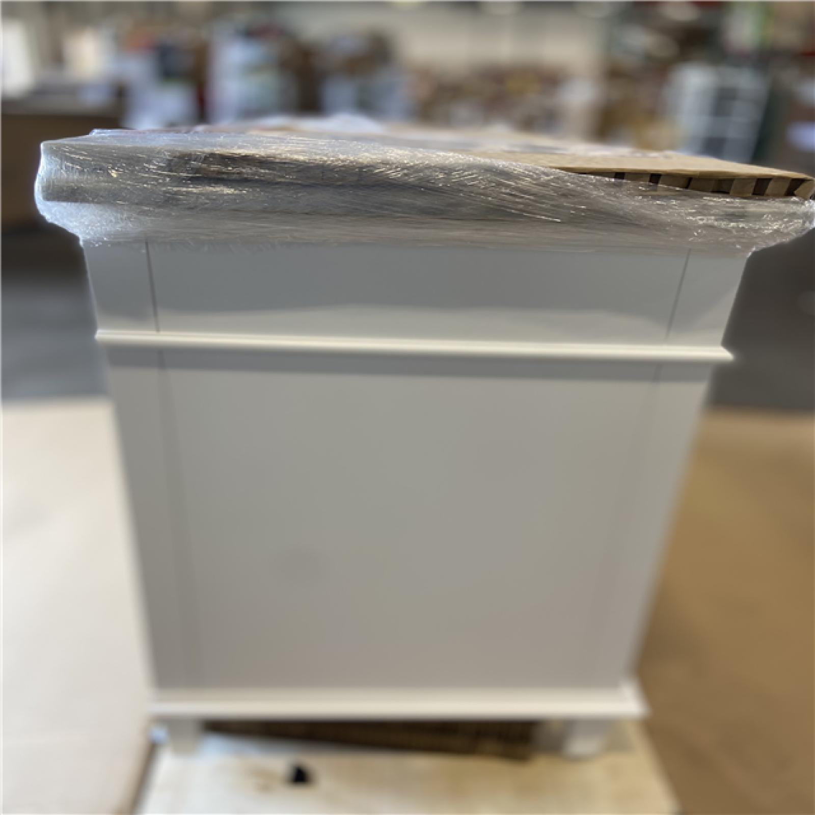DALLAS LOCATION - Home Decorators Collection Sonoma 60 in. Double Sink White Bath Vanity with Carrara Marble Top (Assembled)