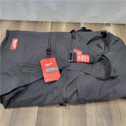 AS-IS MILWAUKEE Men's 2X-Large Tall Black FREEFLEX Insulated Bib Overalls