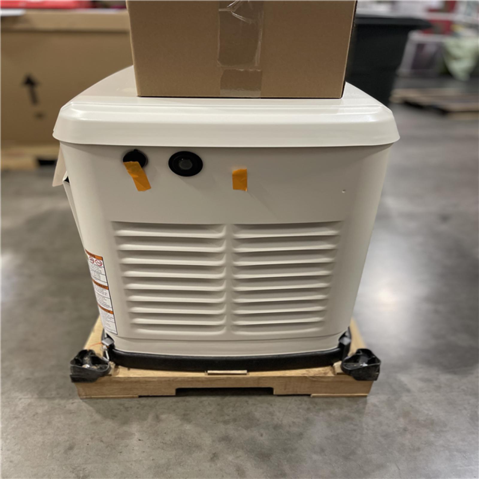 DALLAS LOCATION AS-IS- Generac 22 000 Watt - Dual Fuel Air- Cooled Whole House Home Standby Generator  Smart Home Monitoring & 200-AMP Transfer Switch