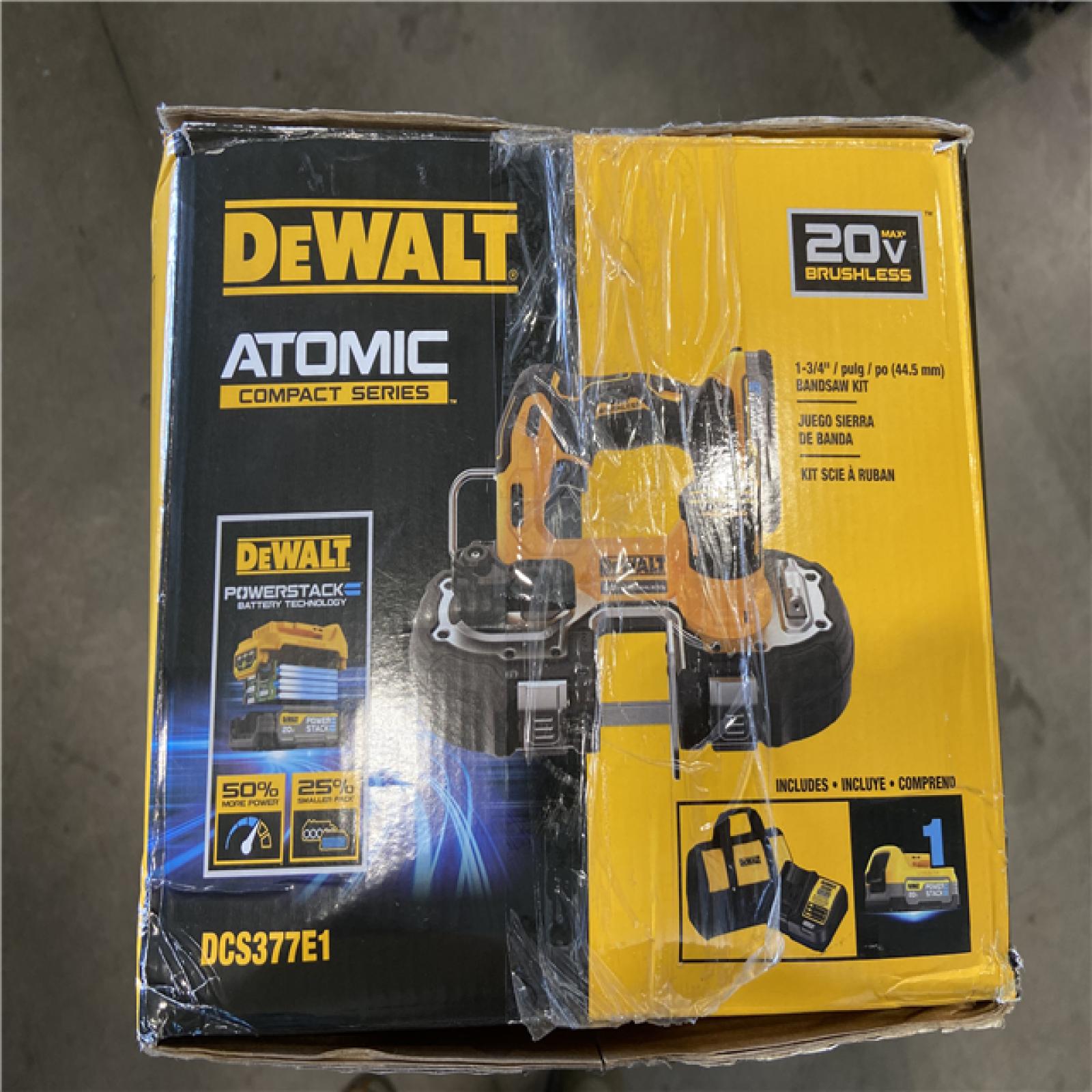 NEW! - DEWALT ATOMIC 20V MAX Lithium-Ion Cordless 1-1/4 in. Bandsaw Kit