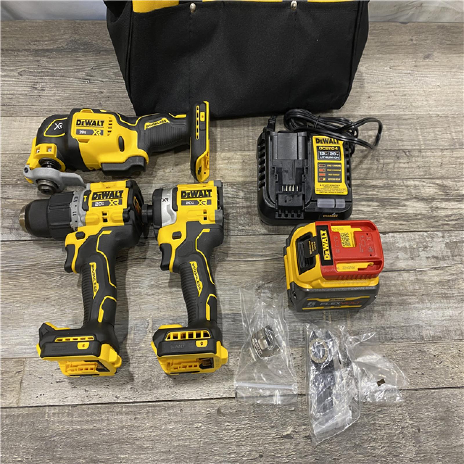 AS-IS DEWALT 20V MAX Lithium-Ion Cordless 3-Tool Combo Kit
