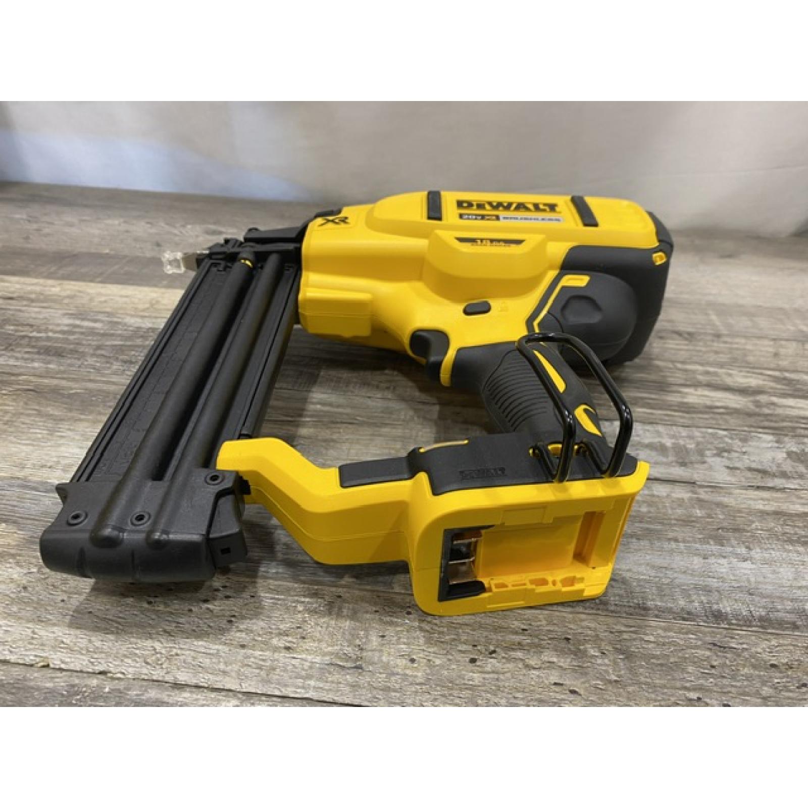 AS-IS DEWALT 20V MAX XR Lithium-Ion Electric Cordless 18-Gauge Brad Nailer (Tool Only)
