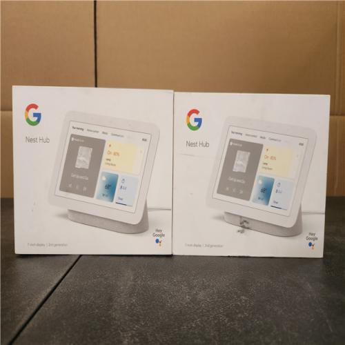 Phoenix Google Nest Hub 2nd Gen - Smart Home Speaker and 7 Display with Google Assistant (2-Pack)