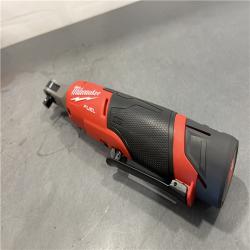 AS-IS - Milwaukee M12 FUEL 12-Volt Lithium-Ion Brushless Cordless High Speed 3/8 in. Ratchet w/CP High Output 2.5 Ah Battery
