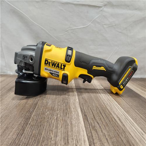 AS-IS- DEWALT 60V MAX Cordless Brushless 4.5 in. to 6 in. Small Angle Grinder with Kickback Brake (Tool Only)