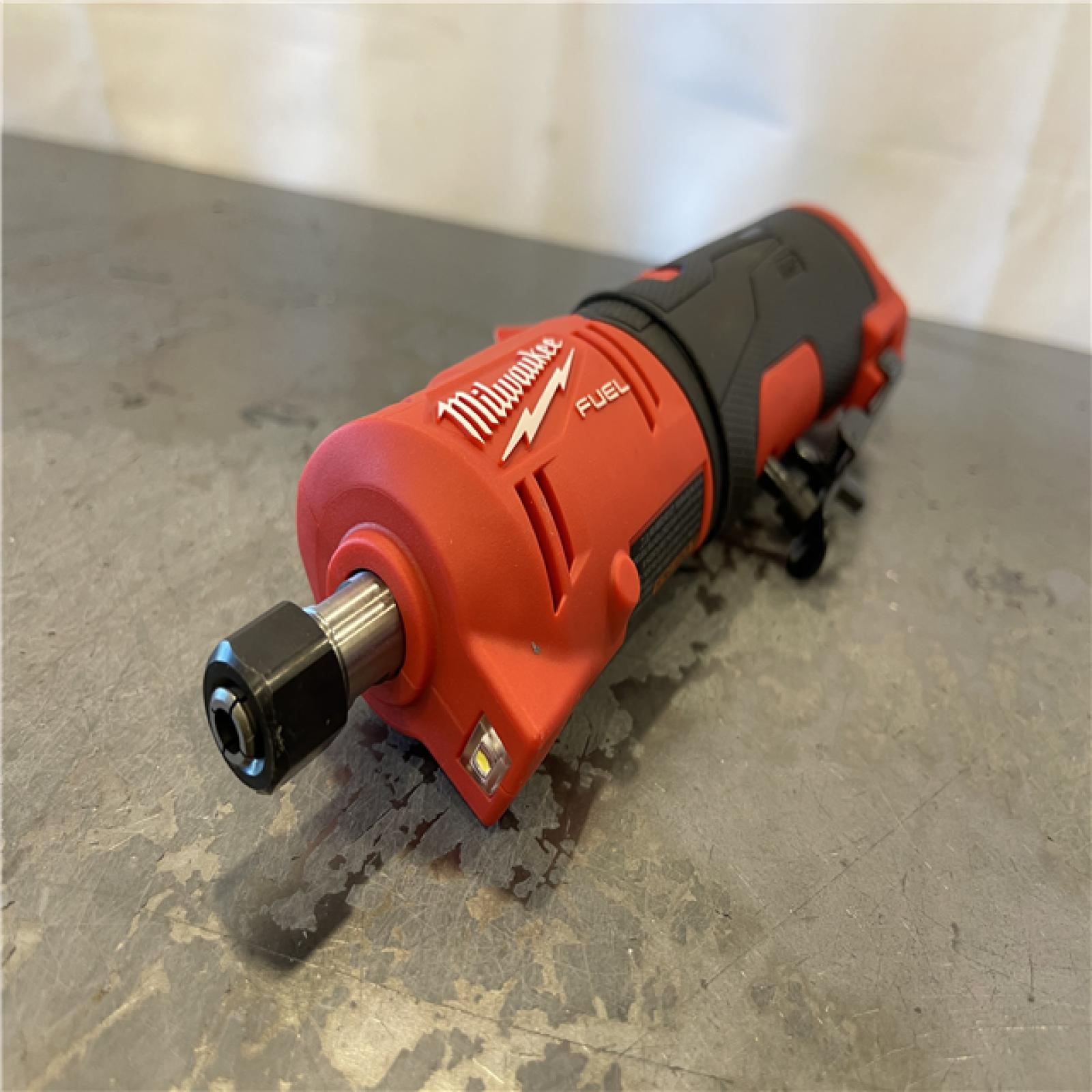 AS-IS - Milwaukee M12 FUEL 12V Lithium-Ion Brushless Cordless 1/4 in. Straight Die Grinder
