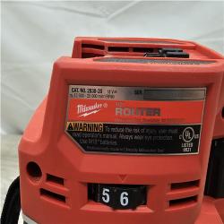 AS-IS Milwaukee FUEL 18V Lithium-Ion Cordless Brushless 1/2 in. Router (Tool-Only)